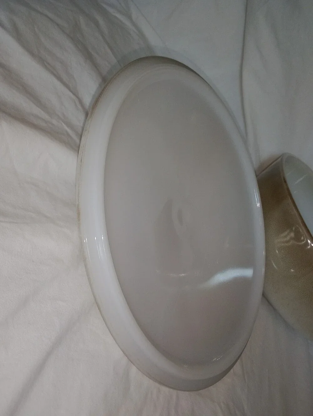 Vintage Federal Glass 3 1/2 Qt Mesa Casserole Bake Dish With Lid Retro